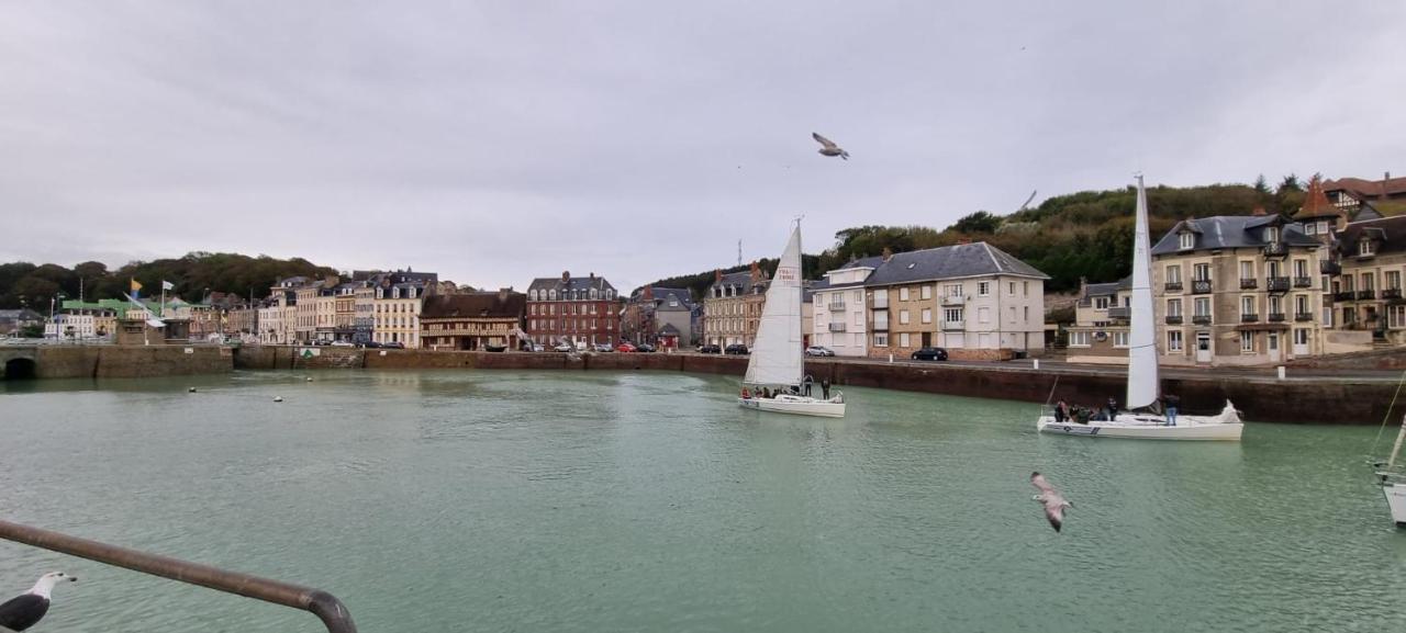 Appartement sur le port, 105m rez de jardin avec parc privatif Saint-Valery-en-Caux Extérieur photo